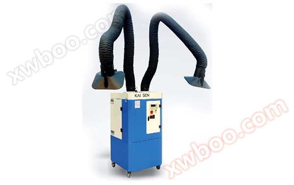 Double suction arm mobile dual station welding smoke purifier Welding smoke purifier Smoke purifier