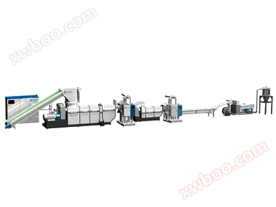 Non woven dual stage plastic granulator